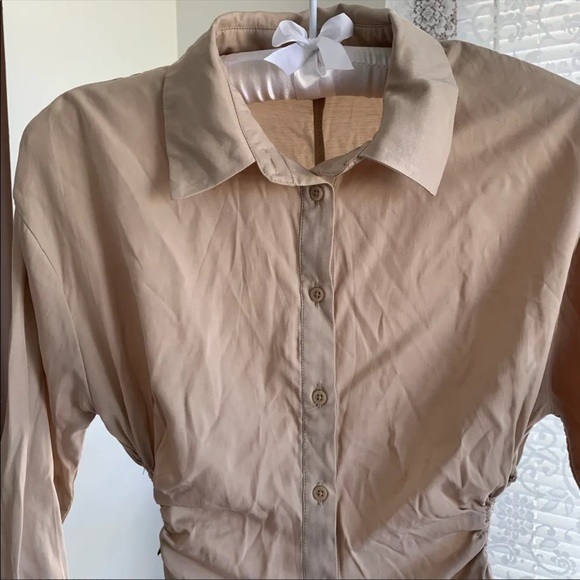 Dynamite Cutout Shirt Dress - Picture 5 of 8